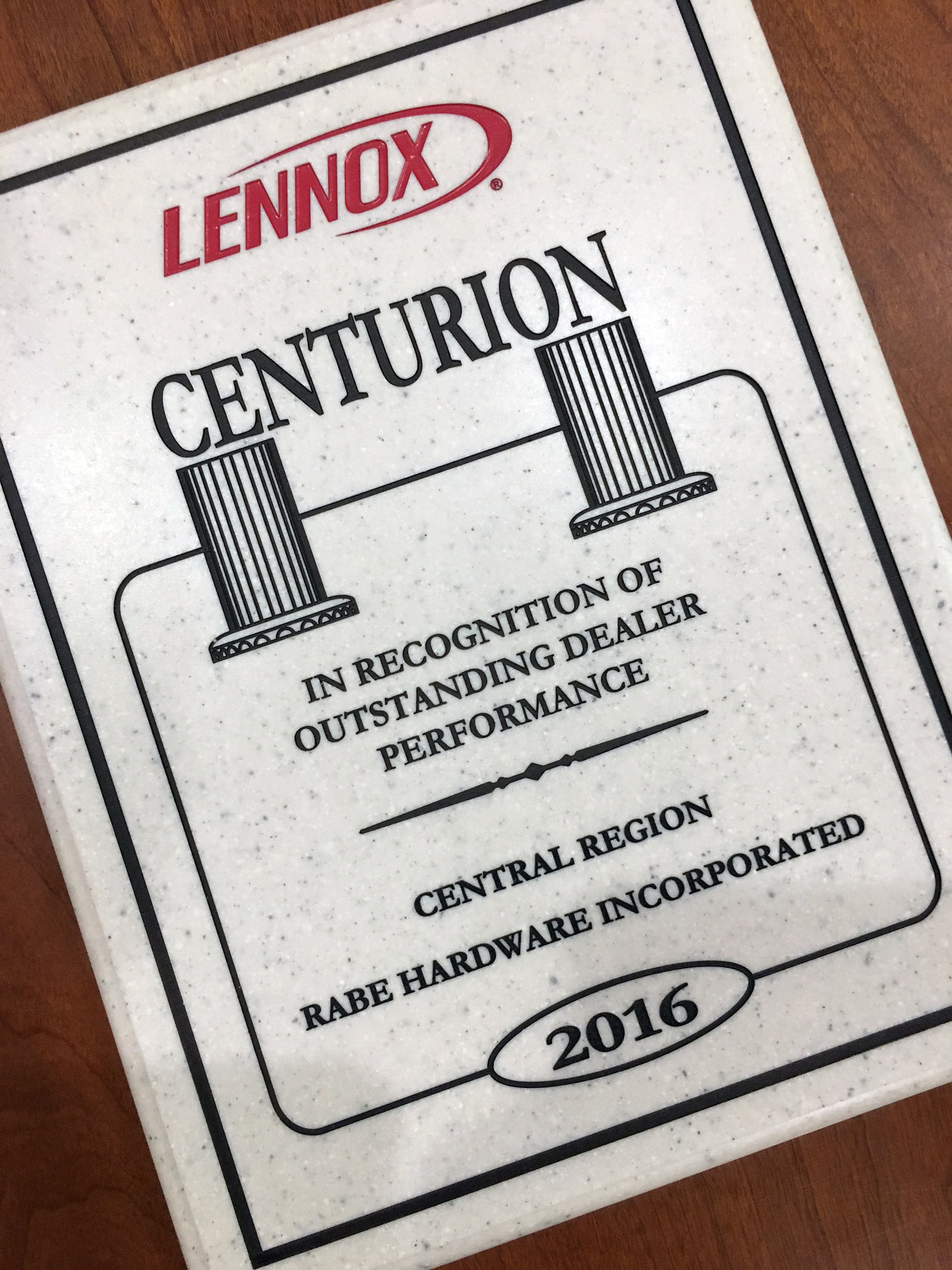 Lennox Centurion Award
